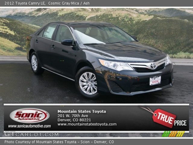 2012 Toyota Camry LE in Cosmic Gray Mica