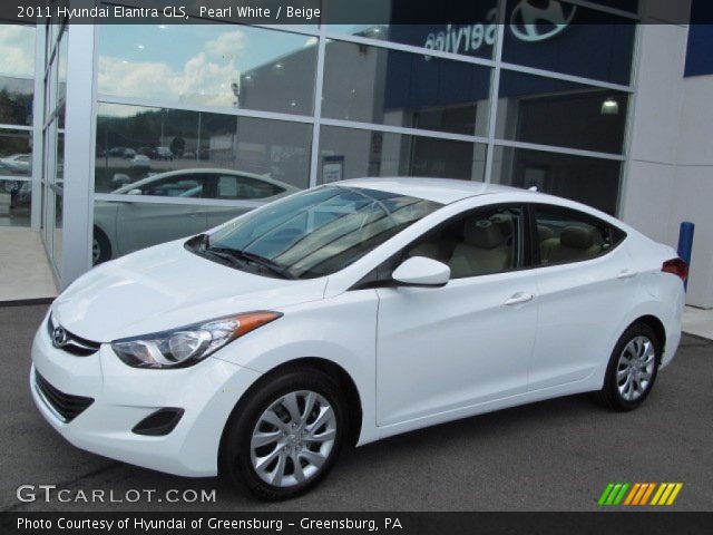 2011 Hyundai Elantra GLS in Pearl White