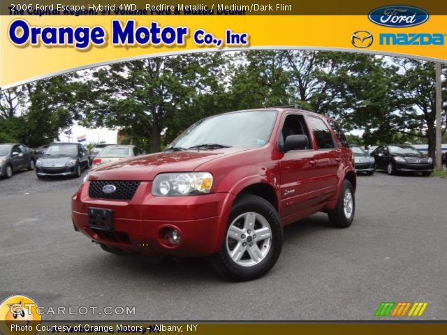 2006 Ford Escape Hybrid 4WD in Redfire Metallic