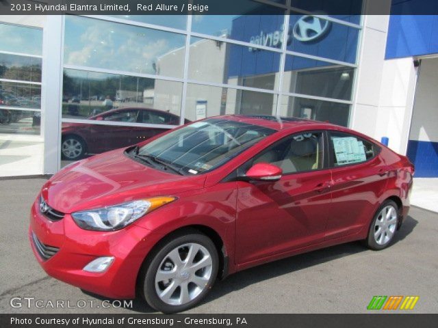 2013 Hyundai Elantra Limited in Red Allure