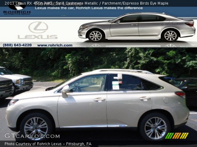 2013 Lexus RX 450h AWD in Satin Cashmere Metallic