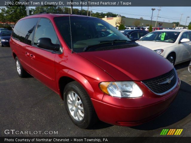 2002 Chrysler Town & Country EX in Inferno Red Tinted Pearlcoat