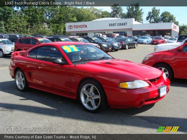 1992 Ford Mustang Cobra Coupe in Bright Red