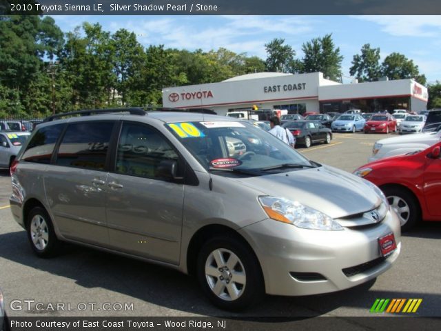 2010 Toyota Sienna LE in Silver Shadow Pearl