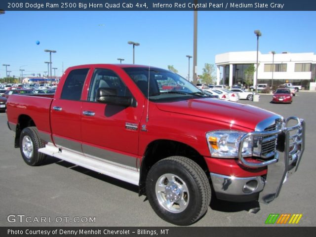 2008 Dodge Ram 2500 Big Horn Quad Cab 4x4 in Inferno Red Crystal Pearl