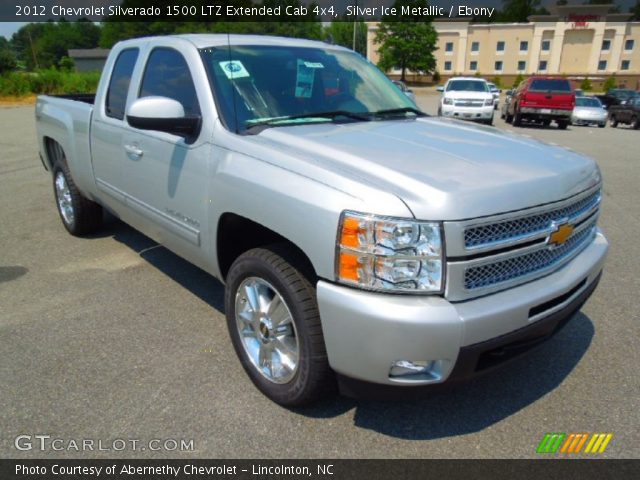 2012 Chevrolet Silverado 1500 LTZ Extended Cab 4x4 in Silver Ice Metallic
