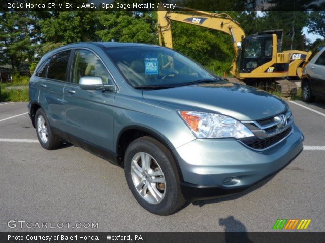 2010 Honda CR-V EX-L AWD in Opal Sage Metallic