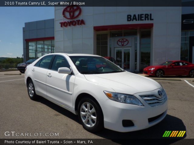 2010 Toyota Camry LE in Super White