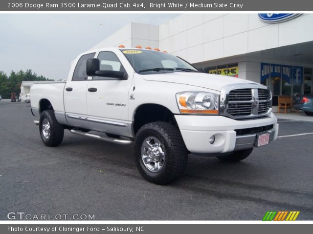 2006 Dodge Ram 3500 Laramie Quad Cab 4x4 in Bright White