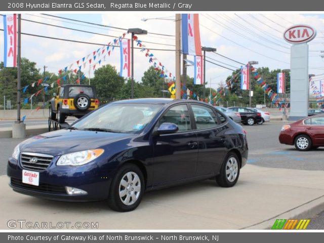 2008 Hyundai Elantra GLS Sedan in Regatta Blue Metallic