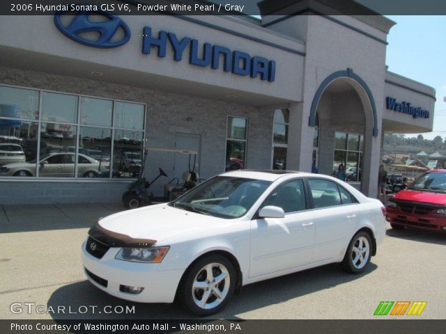 2006 Hyundai Sonata GLS V6 in Powder White Pearl