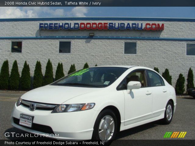 2008 Honda Civic Hybrid Sedan in Taffeta White