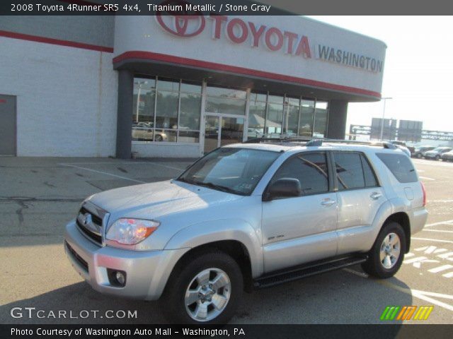 Titanium Metallic 2008 Toyota 4runner Sr5 4x4 Stone Gray Interior Vehicle