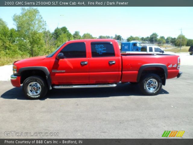 2003 GMC Sierra 2500HD SLT Crew Cab 4x4 in Fire Red