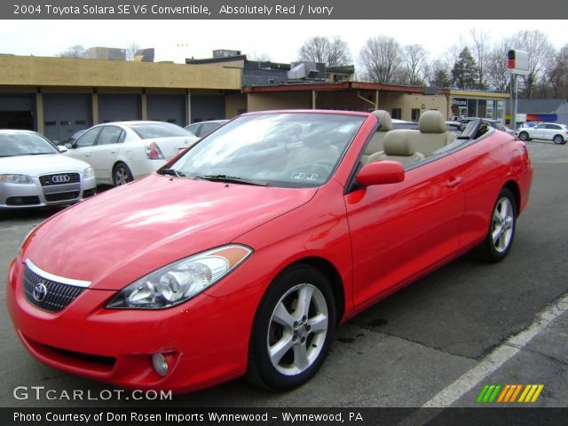 2004 Toyota Solara SE V6 Convertible in Absolutely Red