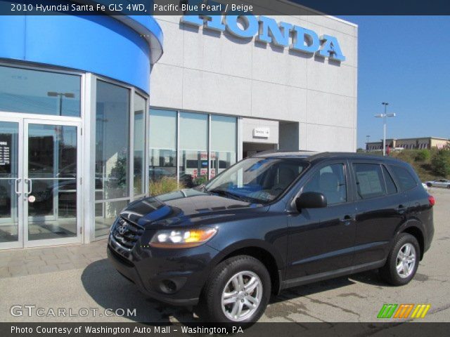 2010 Hyundai Santa Fe GLS 4WD in Pacific Blue Pearl