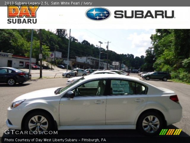 2013 Subaru Legacy 2.5i in Satin White Pearl