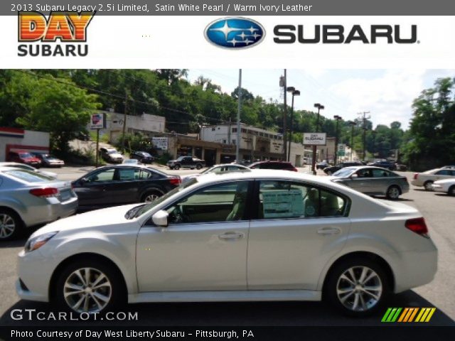 2013 Subaru Legacy 2.5i Limited in Satin White Pearl