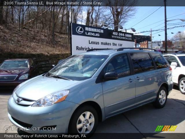 2006 Toyota Sienna LE in Blue Mirage Metallic