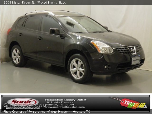 2008 Nissan Rogue SL in Wicked Black