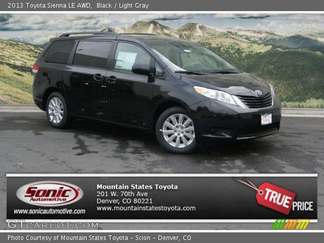 2013 Toyota Sienna LE AWD in Black