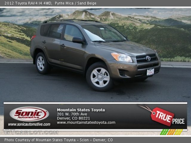 2012 Toyota RAV4 I4 4WD in Pyrite Mica