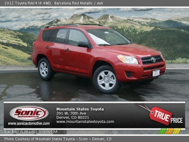2012 Toyota RAV4 I4 4WD in Barcelona Red Metallic