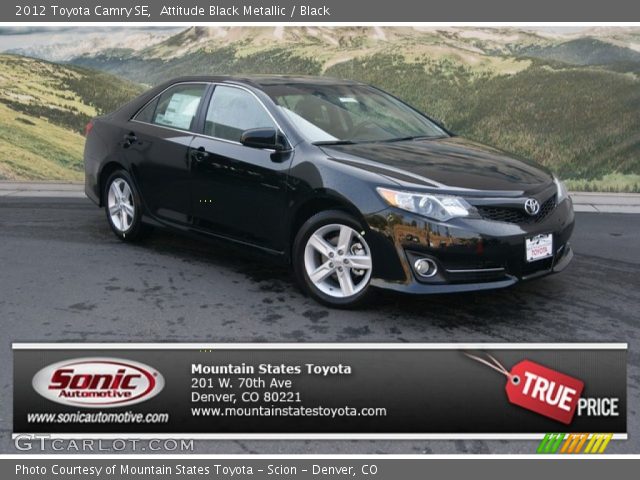 2012 Toyota Camry SE in Attitude Black Metallic