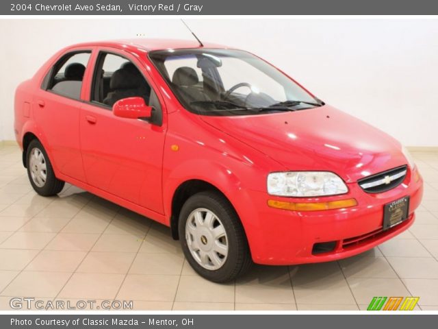 2004 Chevrolet Aveo Sedan in Victory Red