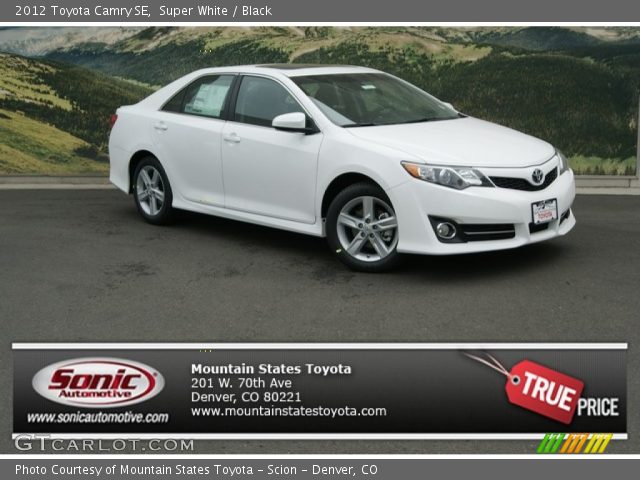 2012 Toyota Camry SE in Super White