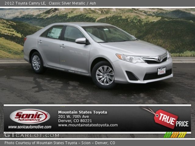 2012 Toyota Camry LE in Classic Silver Metallic
