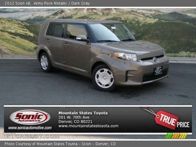 2012 Scion xB  in Army Rock Metallic