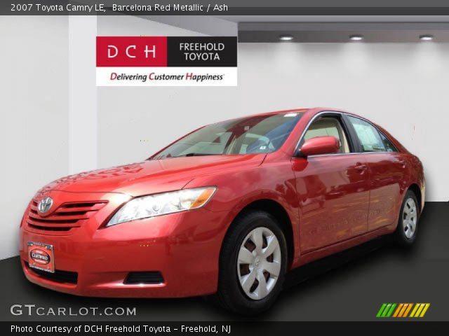 2007 Toyota Camry LE in Barcelona Red Metallic