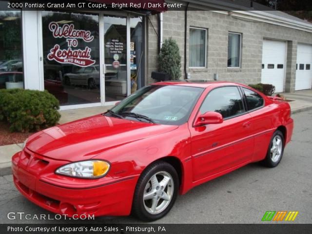2000 Pontiac Grand Am GT Coupe in Bright Red