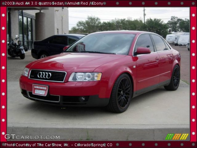 2003 Audi A4 3.0 quattro Sedan in Amulet Red