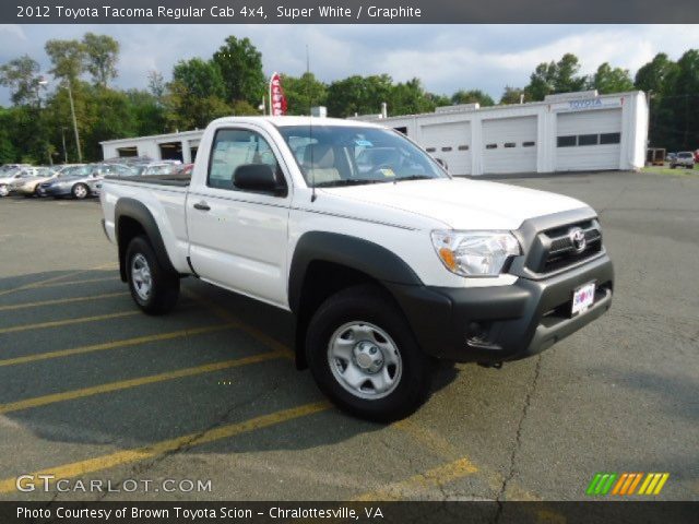 2012 Toyota Tacoma Regular Cab 4x4 in Super White