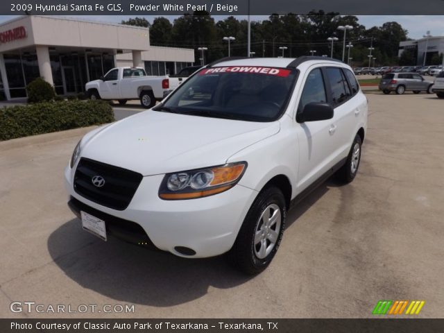 2009 Hyundai Santa Fe GLS in Powder White Pearl