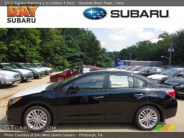 2012 Subaru Impreza 2.0i Limited 4 Door in Obsidian Black Pearl