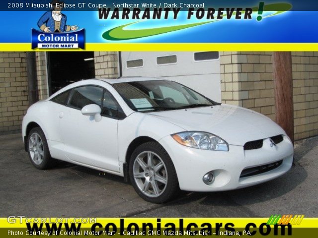 2008 Mitsubishi Eclipse GT Coupe in Northstar White