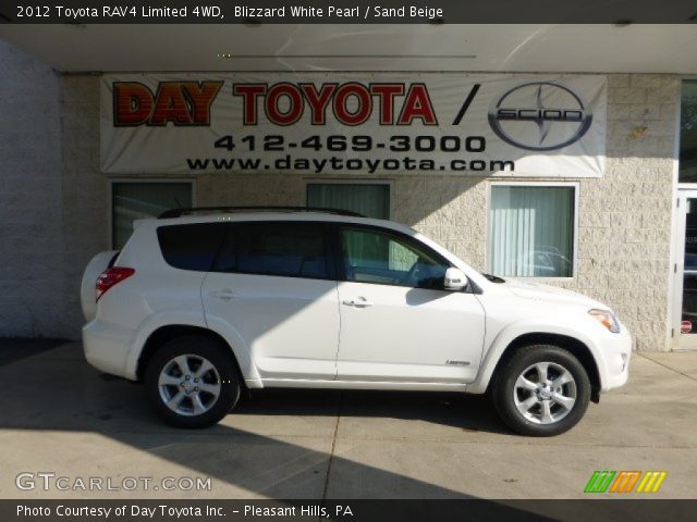 2012 Toyota RAV4 Limited 4WD in Blizzard White Pearl