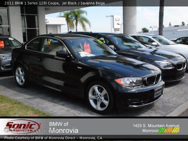 2011 BMW 1 Series 128i Coupe in Jet Black