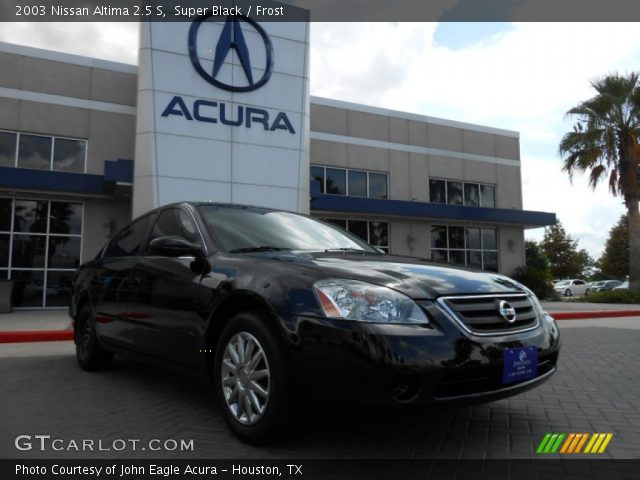 2003 Nissan Altima 2.5 S in Super Black