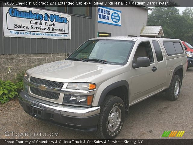 2005 Chevrolet Colorado Z71 Extended Cab 4x4 in Silver Birch Metallic