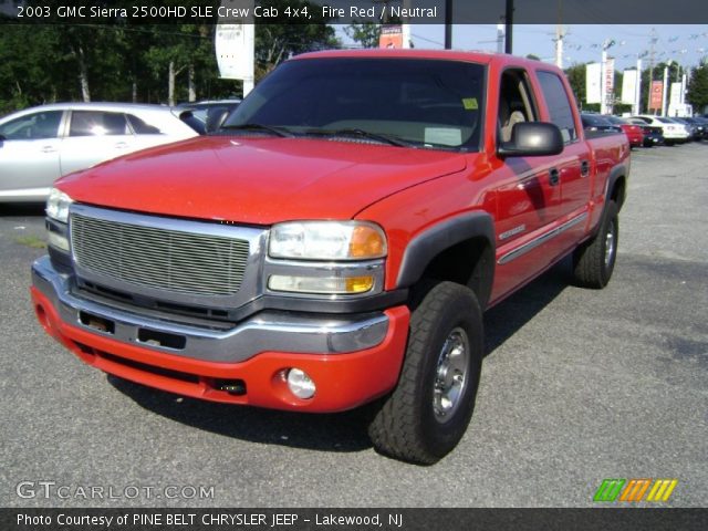 2003 GMC Sierra 2500HD SLE Crew Cab 4x4 in Fire Red