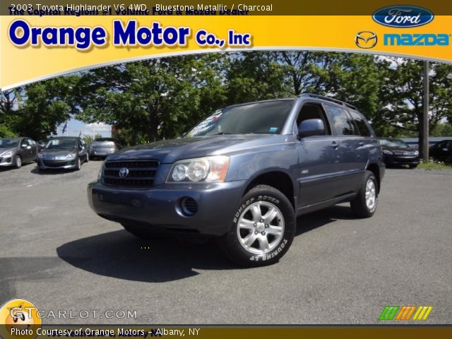 2003 Toyota Highlander V6 4WD in Bluestone Metallic