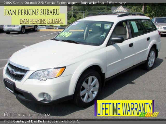 2009 Subaru Outback 2.5i Special Edition Wagon in Satin White Pearl