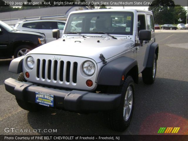 2009 Jeep Wrangler X 4x4 in Bright Silver Metallic
