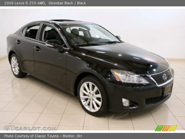 2009 Lexus IS 250 AWD in Obsidian Black