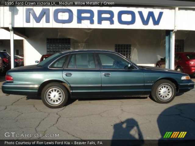 Medium Willow Metallic 1995 Ford Crown Victoria Lx Green