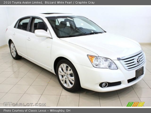 2010 Toyota Avalon Limited in Blizzard White Pearl